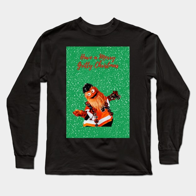 have a merry gritty christmas! Long Sleeve T-Shirt by cartershart